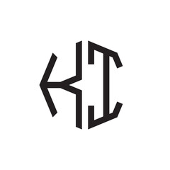 two letter KI octagon logo