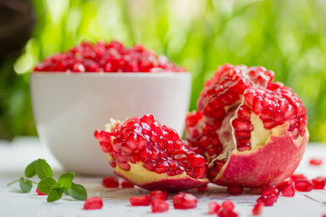 Pomegranate fresh fruit