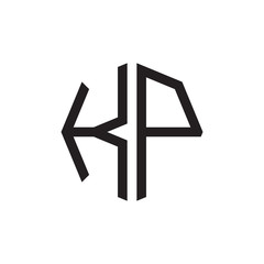 two letter KP octagon logo