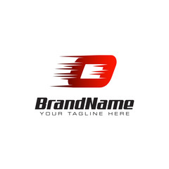 Letter Initial O Speed Logo Design Template