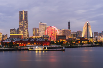 Yokohama cityscape at night