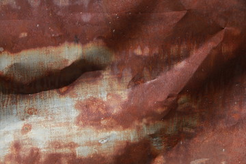 The surface of old rustic stained metal plate