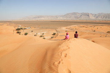 Fototapeta na wymiar Looking to Oman