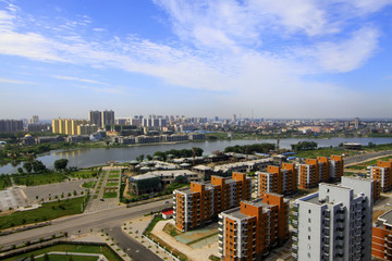 Naklejka na ściany i meble city building architecture in northern China