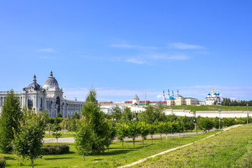 Fototapeta na wymiar The Agricultural Palace, or Palace of Farmers in Kazan, Tatarstan, Russia.