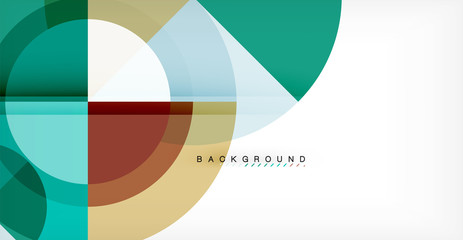 Obraz premium Vector circle abstract background