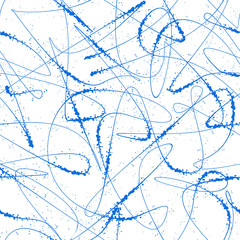 Abstract grunge haotic lines vector seamless pattern