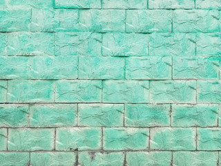 Wall of stone, green color, texture, background