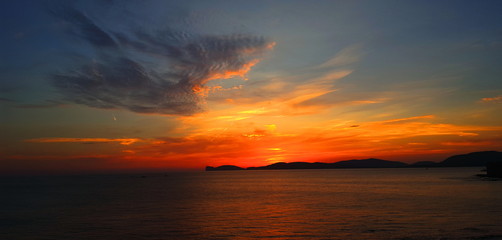 Sunset in Alghero,Sardinia,Italy