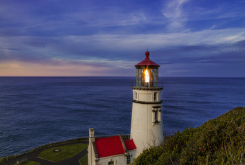 Fototapeta na wymiar Oregon's Heceta Head Lighthouse