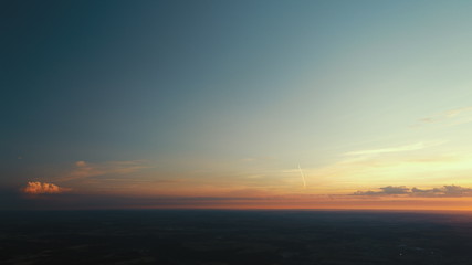 sonnaufgang, wolken, 3 farbig, rot, gelb, blau, natur, luftaufnahme, 