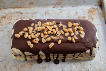 Schokoladen Erdnussbutter Semifreddo