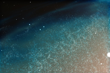 3d rendering, Brilliant nebula