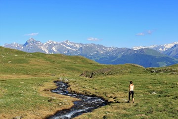 Fototapeta na wymiar massif du mont Fallère, val d'Aoste, Italie