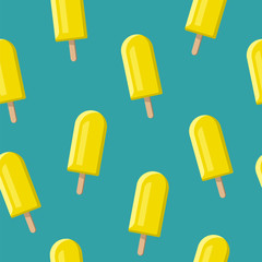 Colorful Ice Cream Pattern. Water Ice