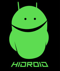 emoticon android, hi android minimalism creative logo