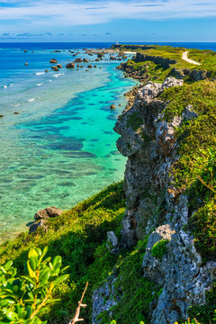 写真　風景　全紙サイズ　沖縄宮古島東平安名崎『翠玉のかなた』 写真 風景 全紙サイズ 沖縄宮古島東平安名崎『翠玉のかなた』 写真