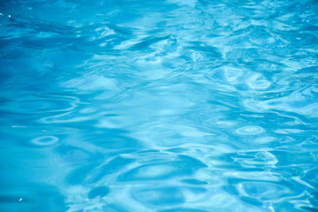 Swimming pool with stair at hotel. Foam board for the teaching of swimming beside swimming pool. - Vintage Tone.