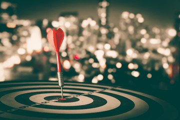 Bullseye is a target of business. Dart is an opportunity and Dartboard is the target and goal. So...