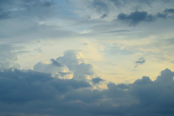 Fototapeta na wymiar sky cloud blue black nature 