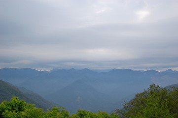 Landscapes in Spring in the mountains in Hsinchu, Taiwan