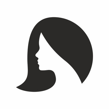 Woman, hair vector icon