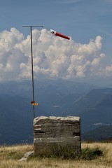 windsock on top of mount