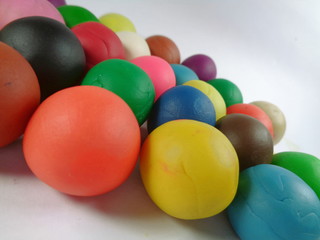 kids clay colourful beauty design