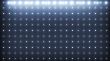Wall of  lights Led. Backdrop abstract