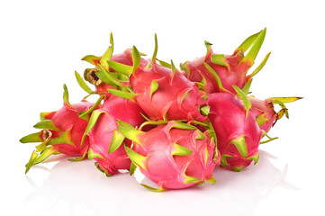 dragon fruits  isolated on white background