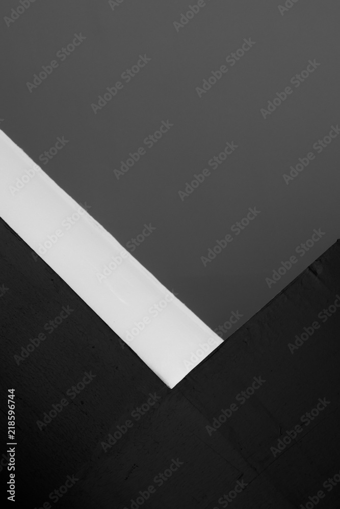 Aufkleber Abstract background architecture lines. modern architecture detail. Refined fragment of contemporary office interior / public building.