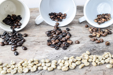 Coffee beans roast