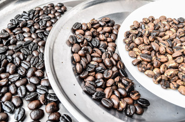 Coffee beans 3 level roast