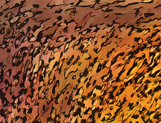 Detailed close-up grunge multi color abstract background. Dry brush strokes hand drawn oil painting on canvas texture. Creative simple pattern for graphic work, web design or wallpaper. 