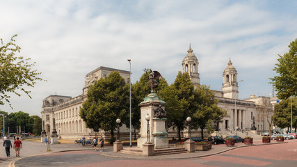 Fototapeta na wymiar Cardiff Old Town, Capitol of Wales