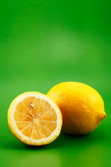 Lemon with one sliced