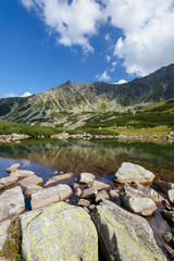 Fototapeta na wymiar High Tatra mountain, Maly Staw lake