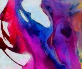 Abstract art texture. Oil paint. Dry brushstrokes. Textured grunge background. Realistic draw pattern. 