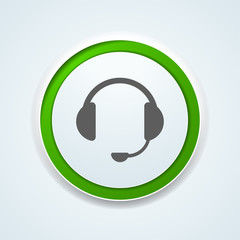 Headphone button illustration