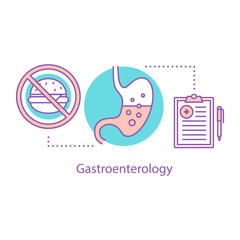 Gastroenterology concept icon