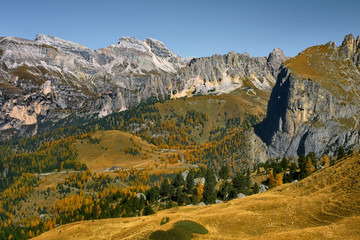Dolomites, Italy, around the Sella massif