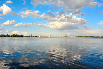 Kama River and Votkinskaya HPP, Russia 