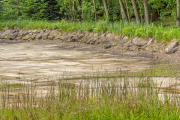 dewatered lake
