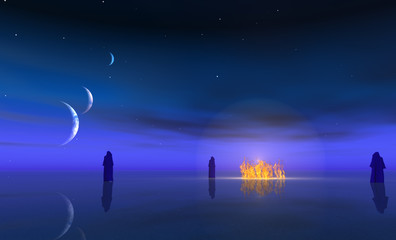 Naklejka premium Eternal Fire