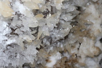 Beautiful crystals of karst caves