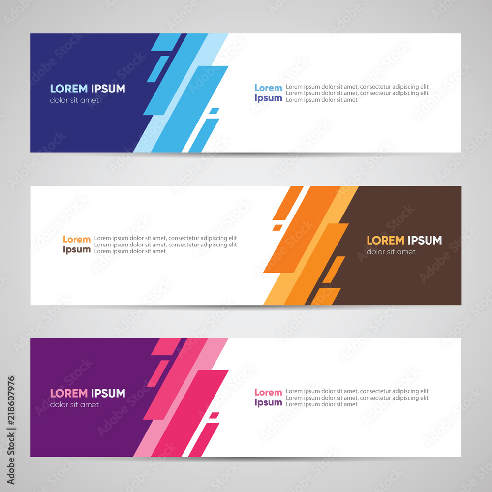 Sticker modern banner design. banner backdrop background header footer web template. abstract colorful banne