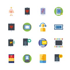 16 telephone icons set