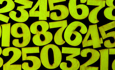 Background of numbers. from zero to nine. Background with numbers. Numbers texture.
