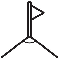 Naklejka premium Simple Corner Related Vector Line Icon. Outline Style. Editable Stroke. 128x128 Pixel Perfect.