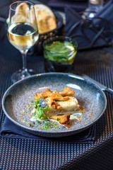 Au gratin with chanterelle